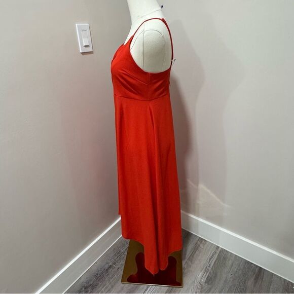 ASOS maternity‎ Red Button Up Sleeveless Dress Size 4 NWT - Picture 3 of 8